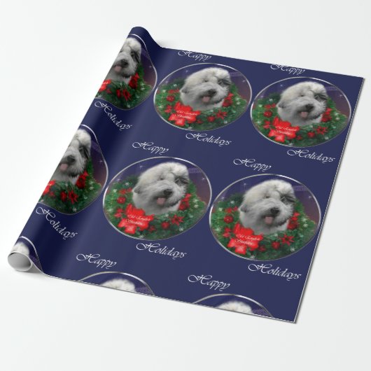 Papier Cadeau Vieux Noël de Sheepdog (Déroulé)