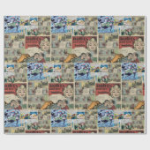 Papier Cadeau Vieux papier d'emballage (Plat)