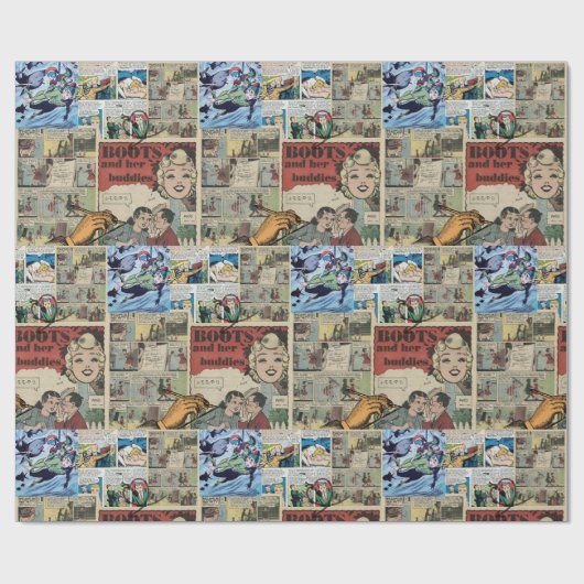 Papier Cadeau Vieux papier d'emballage (Plat)