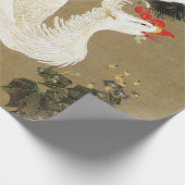Papier Cadeau Vieux pin et Phénix blanc par Ito Jakuchu (Coin)