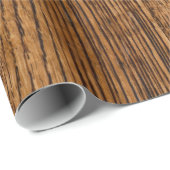 Papier Cadeau Vieux regard du bois de grain (Coin rond)