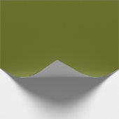 Papier Cadeau Vigne de raisin de couleur solide vert foncé (Coin)
