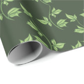 Papier Cadeau Vigne de raisin vert (Coin rond)