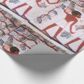 PAPIER CADEAU VIGNE ÉGYPTIENNE ANTIQUE RÉCOLTE DE RAISIN DE VIN (Coin)