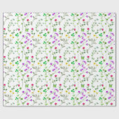 Papier Cadeau Vigne florale (Plat)