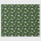 Papier Cadeau Vignes de jasmin fleuries gracieuses (Plat)