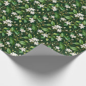 Papier Cadeau Vignes de jasmin fleuries gracieuses (Coin)