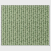 Papier Cadeau Vignes d'Hérida - vert botanique D_L motif. (Plat)
