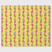 Papier Cadeau Vignes flamboyantes Été (Plat)