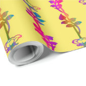 Papier Cadeau Vignes flamboyantes Été (Coin rond)