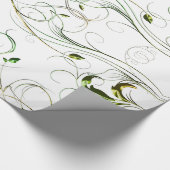 Papier Cadeau Vignes vert jaune (Coin)