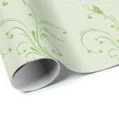 Papier Cadeau Vignes vertes (Coin rond)