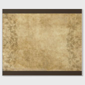 Papier Cadeau Vignes Vintages Brown (Plat)