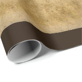 Papier Cadeau Vignes Vintages Brown (Coin rond)