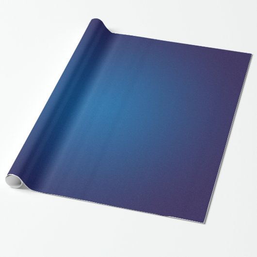Papier Cadeau Vignette Bleue Profonde Grainée Cool (Déroulé)