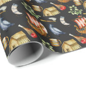 Papier Cadeau Viking Birthday Boys 1–7 | Galleon ship pattern (Coin rond)