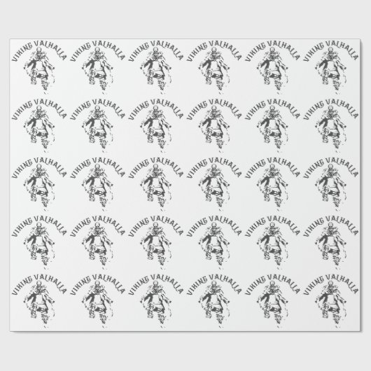 Papier Cadeau Viking le Valhöll - conception 1 (Plat)