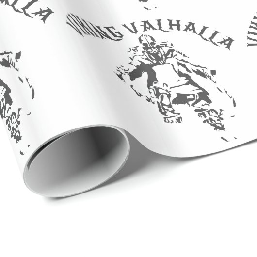 Papier Cadeau Viking le Valhöll - conception 1 (Coin rond)
