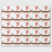 Papier Cadeau Viking Ship (Plat)