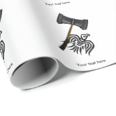 Papier Cadeau Viking War Hammer Thor (Coin rond)