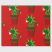 Papier Cadeau vilain noël vénériens flytrap (Plat)