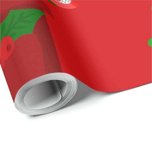 Papier Cadeau vilain noël vénériens flytrap (Coin rond)