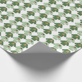 Papier Cadeau Vilains pulls de Noël Papier à enveloppement vert (Coin)