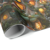 Papier Cadeau Village de Gnome (Coin rond)