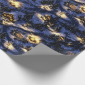 Papier Cadeau Village de Noël Imaginaire D&D Style Papier d'enve (Coin)