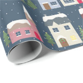 Papier Cadeau Village de vacances (Coin rond)