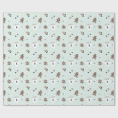 Papier Cadeau Village nordique de Noël (Plat)