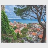 Papier Cadeau Ville croate d'Omis (Plat)