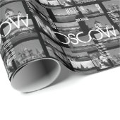 Papier Cadeau Ville de Moscou St Basil'architecture de la cathéd (Coin rond)