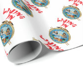 Papier Cadeau Ville d'Oregon (Coin rond)