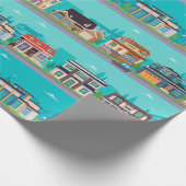 Papier Cadeau Ville et routes (Coin)