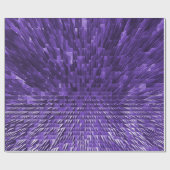 Papier Cadeau Ville pyramidale violette...... (Plat)