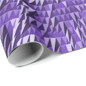 Papier Cadeau Ville pyramidale violette...... (Coin rond)