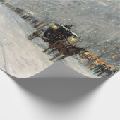 Papier Cadeau Ville victorienne, rue de Noël (Coin)