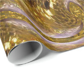 Papier Cadeau Vilposh Fleur Baroque à 5 mètres (Coin rond)