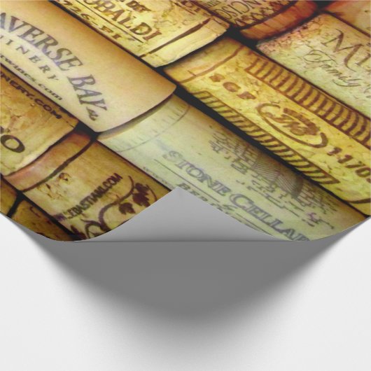 Papier Cadeau Vin Corks Galore (Coin)