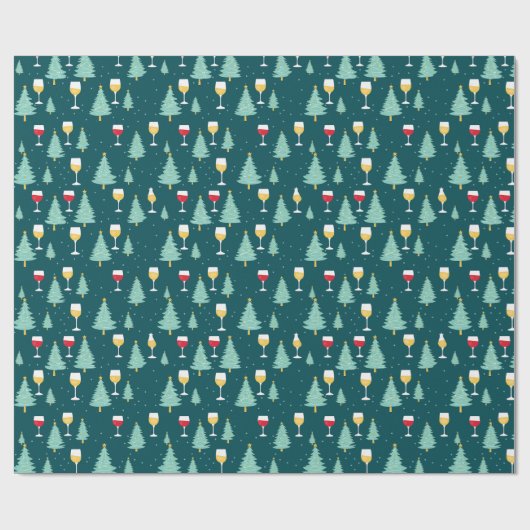 Papier Cadeau Vin de Noël (Plat)