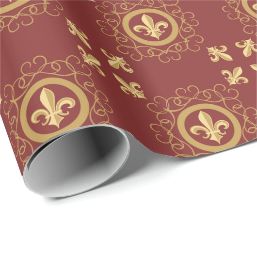 Papier Cadeau Vin français (Coin rond)