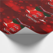 Papier Cadeau Vin Noël Vacances Papier d'emballage (Coin)