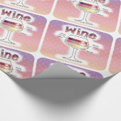PAPIER CADEAU VIN, PLUS DE VIN, ENCORE PLUS DE VIN (Coin)