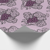 Papier Cadeau Vin pourpre et prune (Coin)