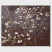 Papier Cadeau Vincent Van Gogh Almond Blossoms Ardoise au chocol (Plat)