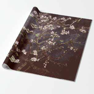 Papier Cadeau Vincent Van Gogh Almond Blossoms Ardoise au chocol