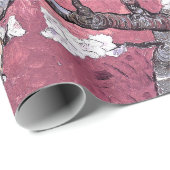 Papier Cadeau Vincent Van Gogh Almond Blossoms Peacht Rose (Coin rond)