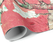 Papier Cadeau Vincent Van Gogh Almond Blossoms Pinky Peach (Coin rond)