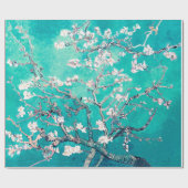 Papier Cadeau Vincent Van Gogh Almond Blossoms Turquoise (Plat)